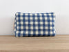 Necessaire Leinen mittelblau/ecru