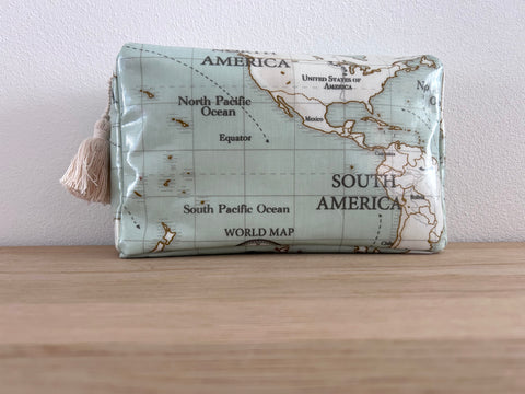 Necessaire Weltkarte