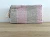 Necessaire Leinen rosa/beige