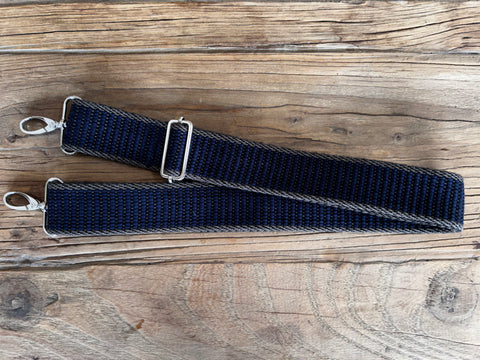 Taschenband dunkelblau/braun