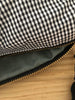 Necessaire Seide schwarz kleinkariert