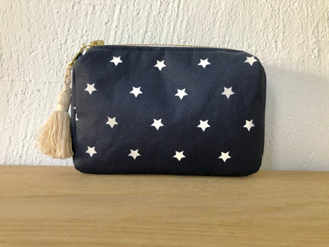 Necessaire Sterne dunkelblau