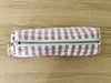 Necessaire Seide rost/beige/weiss