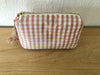 Necessaire Seide rost/beige/weiss