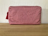 Necessaire Seide rot kleinkariert
