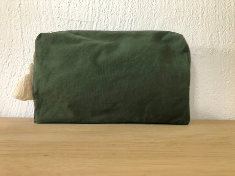 Necessaire Oilskin dunkelgrün