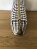 Necessaire Seide blau/beige/weiss