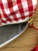 Necessaire Seide rot grosskariert