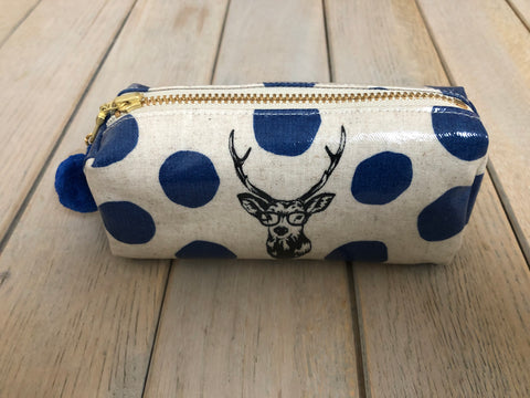 Mini-Necessaire Hirsch blau